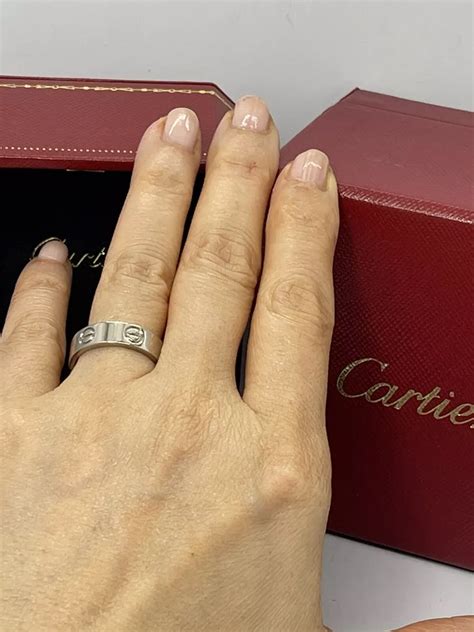 cartier ring love ring|authentic cartier love ring.